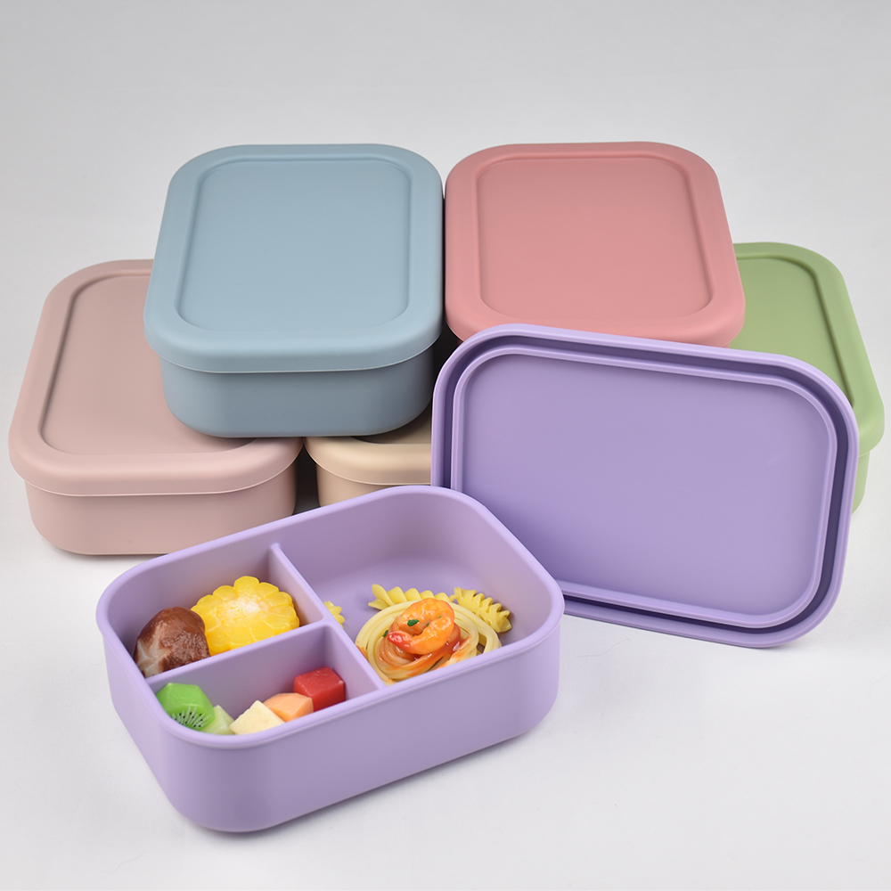 Baby Food Glass Jar - Boîte à déjeuner Bento en Silicone