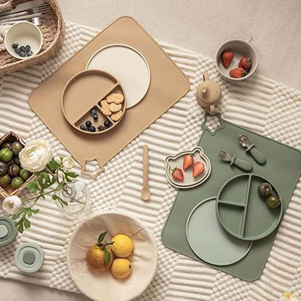 Baby Food In Restaurant - Napperon Simple en Silicone, 1 pièce,
