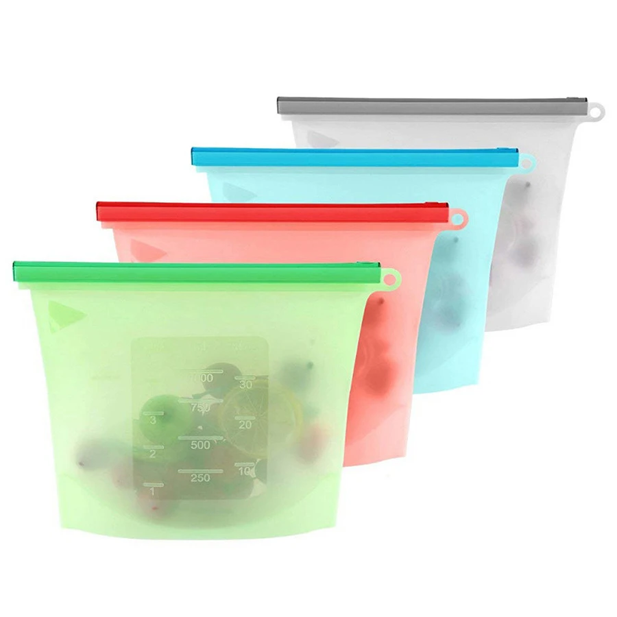 Food Pouch Reusable - Sac de conservation alimentaire réutilisable en