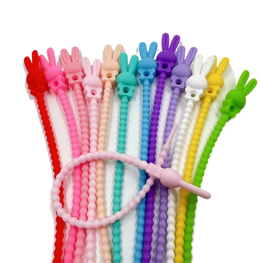 Food Pouch Reusable - Organisateur de câbles en Silicone, 10