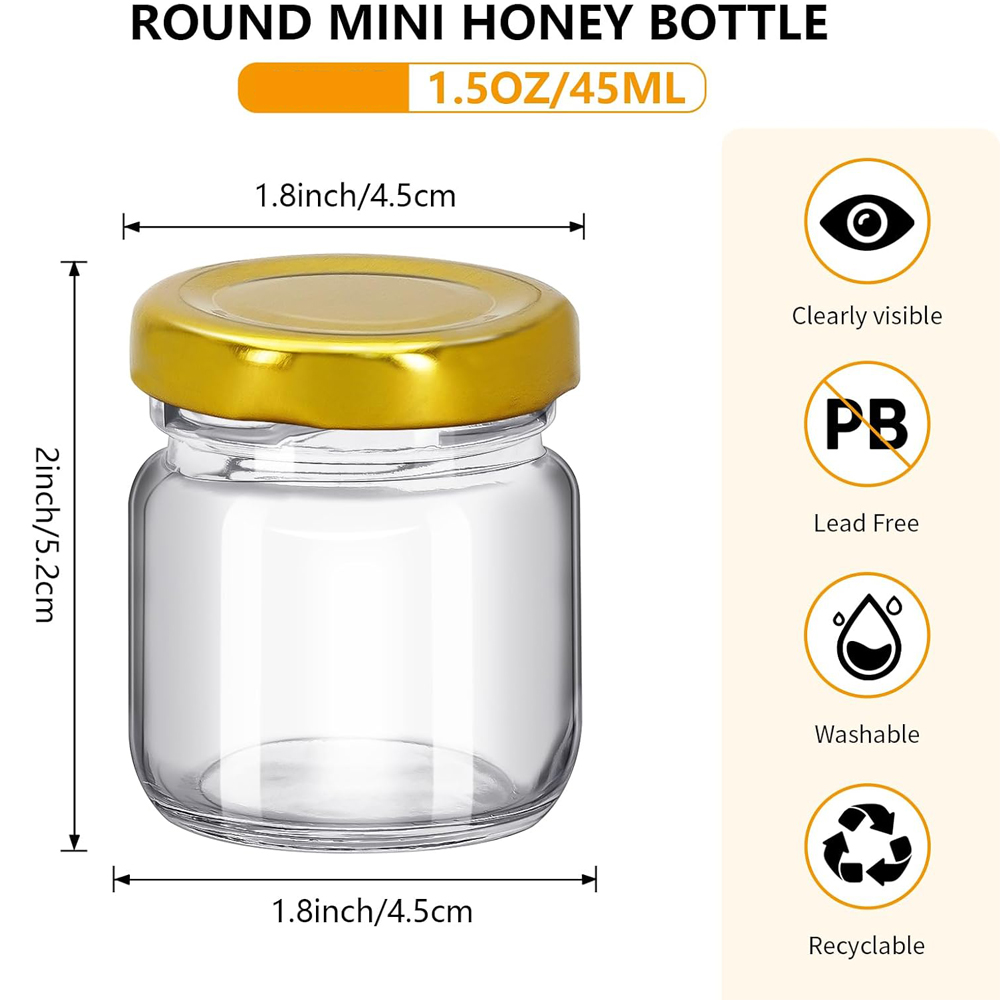 Mini pots à miel ronds transpa - Baby Food Glass Jar avis et prix