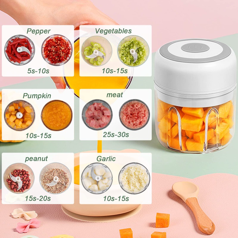 Hachoir à ail électrique 250 m - Baby Food Masher avis et prix